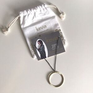 Kevia - Circle Pendant - Long Necklace - NEW!